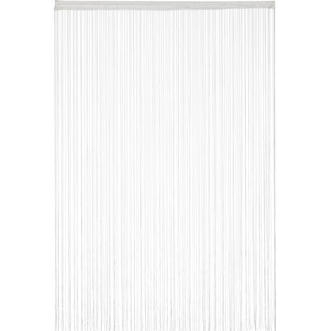 Tendina a fili decorativa bianca divisorio per ambienti 90 x 245 cm pratica in poliestere bianco 130009440
