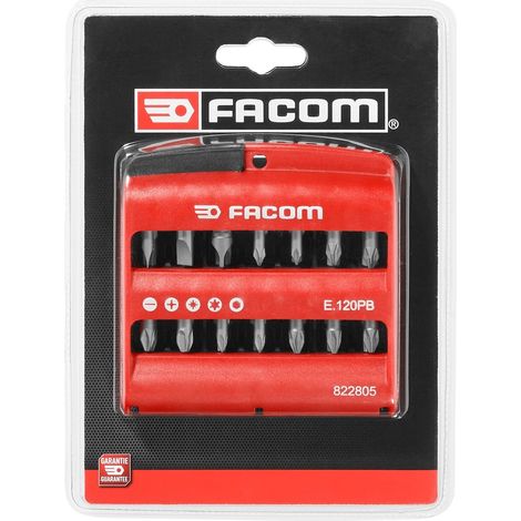 Facom  E.120PB Bit-Set 28teilig Kreuzschlitz Phillips, Kreuzschlitz Pozidriv, Innen-Sechskant, Innen (1/5)