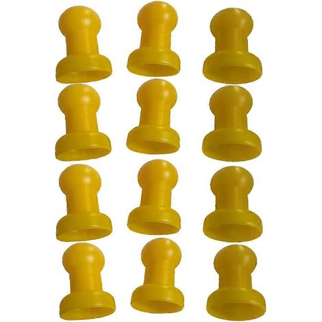Lot de 12 capuchons de protection pour filet de trampoline, capuchons pour poteaux et crochets de filet (1/4)
