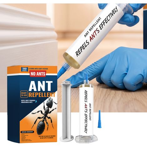 Gel anti-fourmis adapté à une utilisation intérieure et extérieure, sans danger pour les animaux domestiques, piège à fourmis doux pour les coins de balcon -- Gel anti-fourmis 1, tige de poussée 1 (1/5)