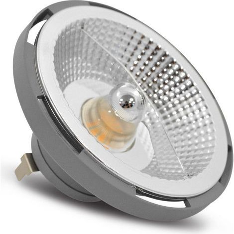 Bomba LED QR G53 AR111 Gris 12W 3000K Miidex Lighting® (1/3)