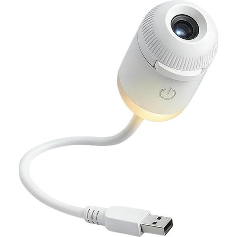Projecteur de galaxie 2 en 1 avec veilleuse, lampe de nuit portable USB, projecteur de ciel étoilé galactique, lampe de projection murale et de plafond à rotation 360° pour voiture, décoration de cham (1/5)