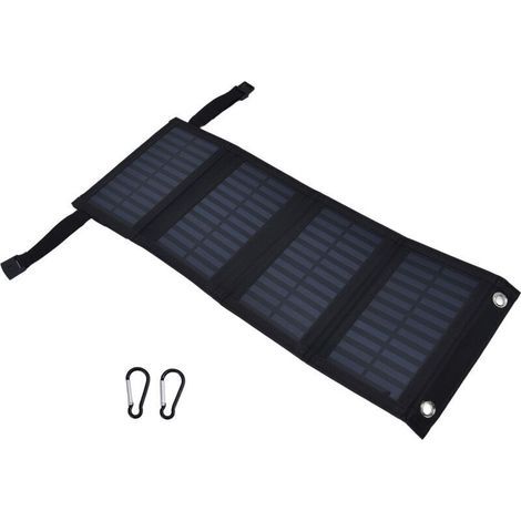 Solarladegerät, 20-W-Solarladegerät, tragbare 2-A-5-V-Ladegeräte aus monokristallinem Silizium, Solarmodule mit hohem Wirkungsgrad, Solar-Handyladegeräte (1/5)