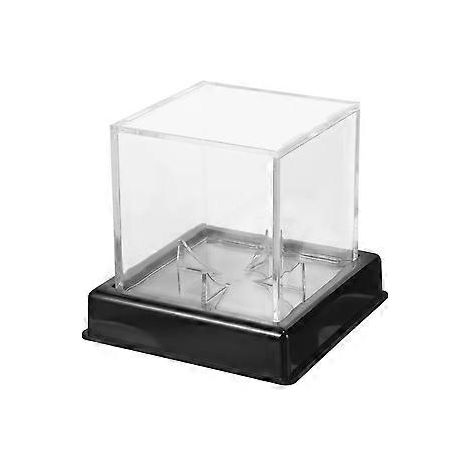 Quadratische Baseball-Vitrine, durchsichtiger Kunststoffwürfel, Baseballhalter, transparente Präsentationsbox