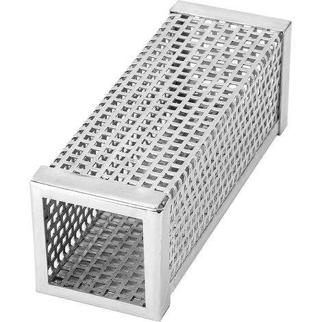 Tube de stockage pour granulés fumés BBQ, tube carré de 15 cm (6 pouces) en acier inoxydable 304, sans soudure. (1/5)