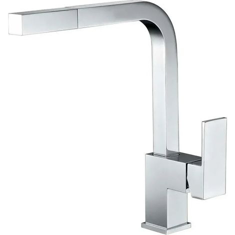 Grifo de cocina monomando de caño alto con manguera con teleducha Constanza de Imex (1/4)