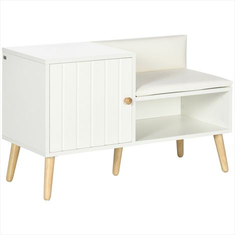 Console Banc de rangement à chaussures 80 cm avec assise (1/5)