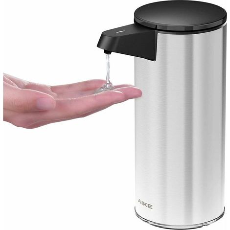 Dispenser automatico di sapone in acciaio inox, 280 ml, senza contatto, ricaricabile tramite USB (1/5)