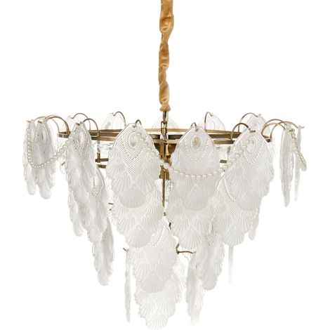 Chandelier ACARIGUA Glass Brass (1/5)