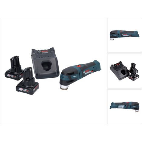 Bosch GOP 12V-28 Professional Akku Multi Cutter Starlock Brushless + 2x Akku 6,0 Ah + Ladegerät