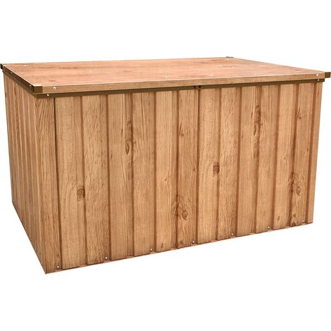 COFRE BAUL ARCON METALICO JARDIN 1,3 MARRON 585 LTS DURAMAX (1/5)