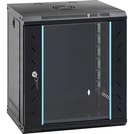 vidaXL Armadietto di rete Nero 53 x 45 x 60 cm Acciaio