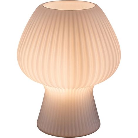 Lampada da tavolo bianca in vetro E14 Vinelle Rabalux 74023 (1/4)
