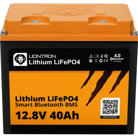 Batterie 40Ah lithium LiFePo4 Liontron avec BMS intégré et Bluetooth (1/4)