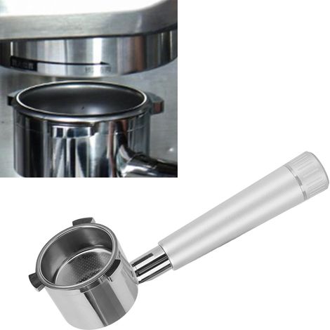 Convient pour la poignée de filtre à café en acier inoxydable Delonghi série 9 9335/9155/9355/9665, argent. (1/5)