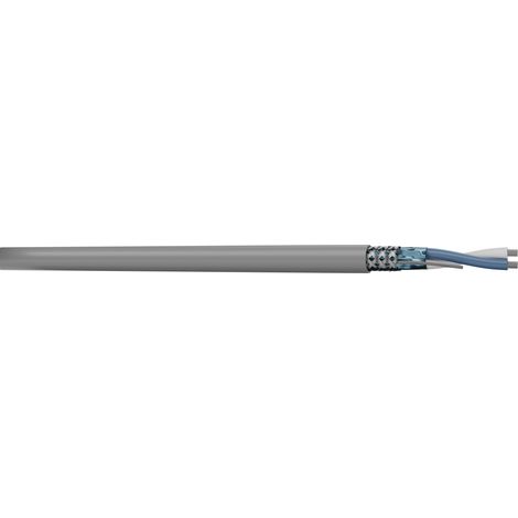 Câble Blindé RS PRO 300 V, 2 x 0,22 mm², 24 AWG Gris LSZH, 100m ( Prix pour Bobine de 100 Mètres )