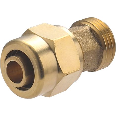 Raccord droit à compression pour tube PER NOYON & THIEBAULT - Ø 12 mm à visser mâle M3/8 (12x17) - P12-18912L1 (1/5)