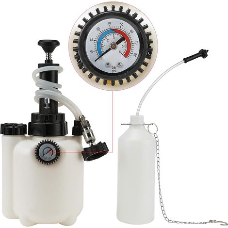 3L Auto-Bremsenentlüfter, Bremsflüssigkeitsentlüfter, mit E20-Adapter, 10–30 PSI Arbeitsdruck, Bremsenentlüfter (1/5)
