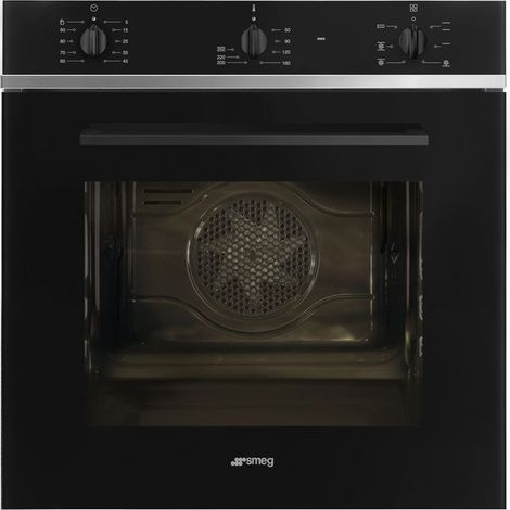 Smeg SF64M3VB2 Elektrobackofen 70 Liter Multi6 Energieklasse A Schwarz (1/2)
