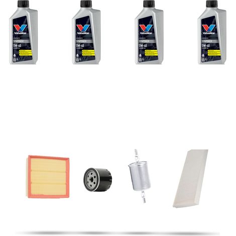 Kit tagliando 4 FILTRI e 4L OLIO compatibile con Opel Corsa C 1.4i 16V 66kw Dal 2000 (1/5)