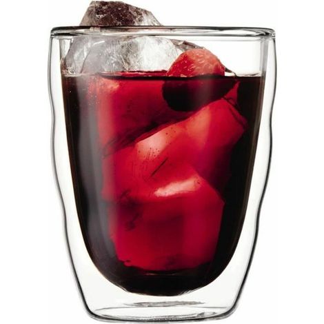 Bodum Set aus Transparenten Doppelwandgläsern 350 ml