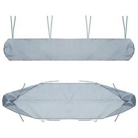 Toile de protection pour store extérieur, argentée, 3 m / 9,84 pi, pour store de terrasse, store enrouleur rétractable, en tissu Oxford anti-poussière, protection contre la pluie