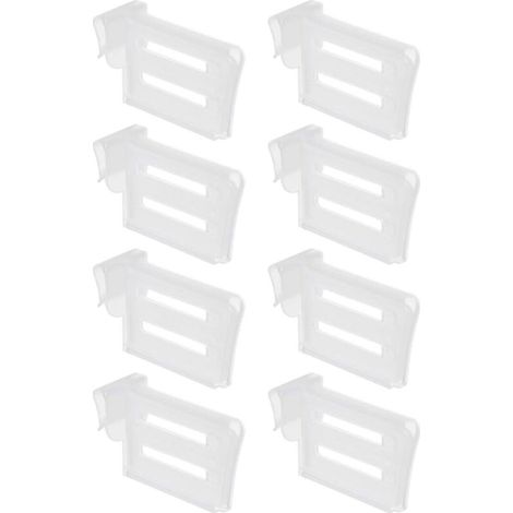 8 verstellbare Schubladenteiler, Schubladenteiler aus Kunststoff, verstellbar, Küchenschubladenteiler, für Utensilien, Küche, Waschtisch (1/5)