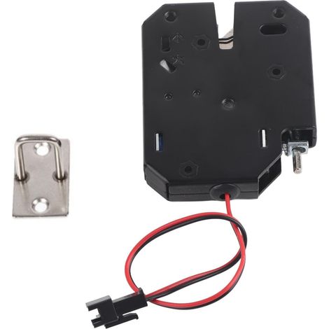 Serrure magnétique Électrique, Verrou de Contrôle D'accès Electromagnétique DC 12V 2A, Verrou Électronique D'armoire pour Armoire, Tiroir, Porte, Système de Contrôle D'accès (1/5)