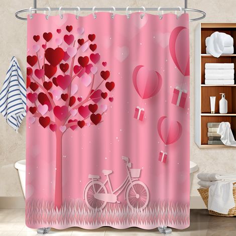 Rideau de douche tissu polyester 180x180 Évasion voile de douche pour adapté aux animaux domestiques (1/5)
