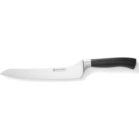 Cuchillo de pan curvo profesional, forjado, de acero Profi Line, 215 mm - Hendi 844281 (1/2)
