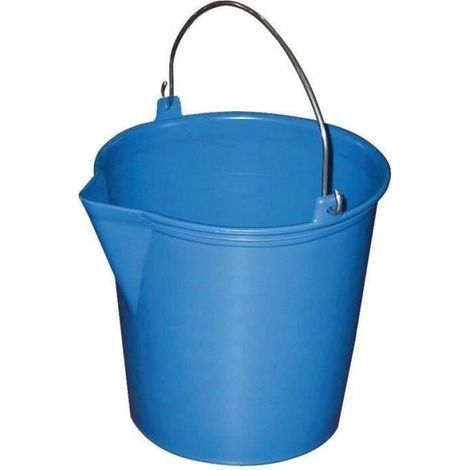 Seau de ménage gradué à bec verseur - - 13 L - Bleu (1/2)