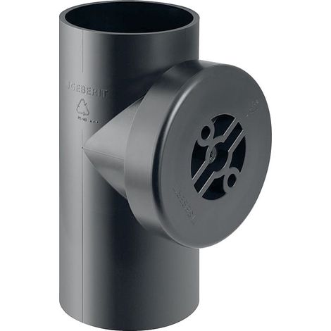 Geberit PE Reinigungsstück 90 Grad mit runder Serviceöffnung Außendurchmesser 75mm (1/5)