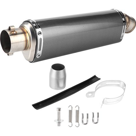 Tuyau d'échappement universel pour moto et Scooter, 51mm/2 pouces, Texture en Fiber de carbone, adapté à Yamaha R3 R6 R15