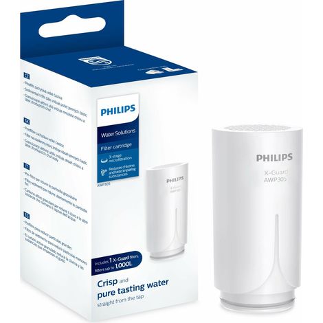 Cartucho de filtro de repuesto para grifo Philips AWP305 (1/3)
