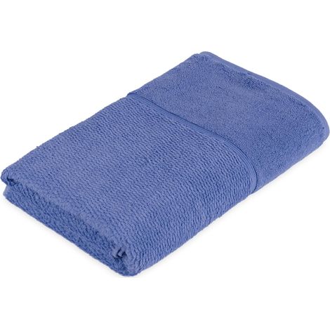 Drap de Douche 100% Coton, Bleu Bleuet, 67 x 140 cm (1/5)