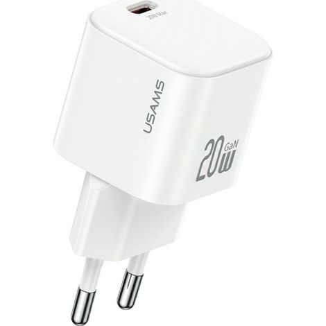 Usams JO Series CC260 20W USB-C Wandladegerät + 1m USB-C/Lightning Kabel Weiß (1/5)