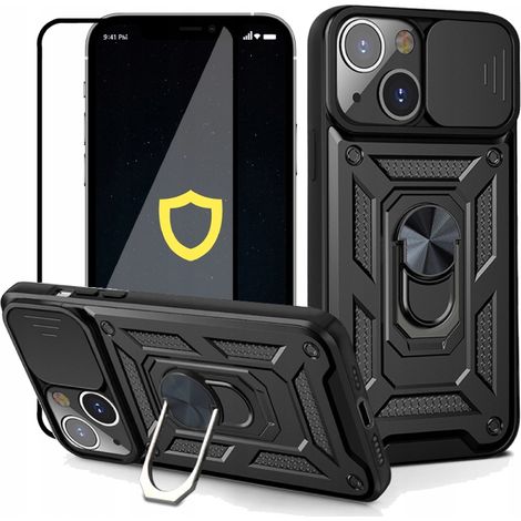 Custodia CamRing + vetro temperato 5D per iPhone 13 (1/5)