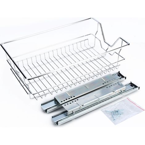 Tiroir de rangement télescopique pour étagères de cuisine de 350 mm (1/5)