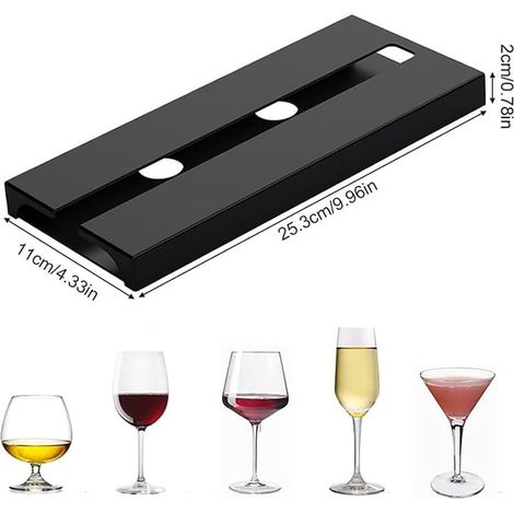 Porte Verre à Vin Suspendu Accroche Verre a Pied Adhésif (1/3)