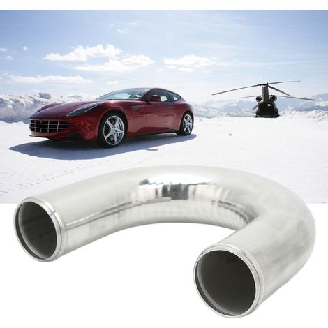Tuyau d'entrée d'intercooler universel en aluminium de 2,5 pouces de diamètre extérieur à 180 degrés (numéro de pièce : TU-PH25-180) (1/5)