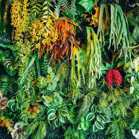 papier peint panoramique feuilles de la jungle vert et jaune - Sanders & Sanders (1/5)