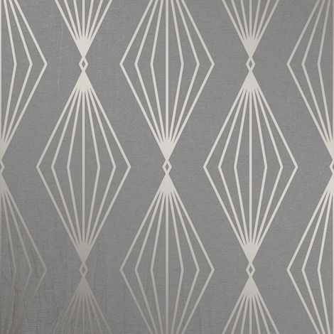 Boutique - Vliestapete - Marquise Geo - Grau - 10mx52cm (1/3)