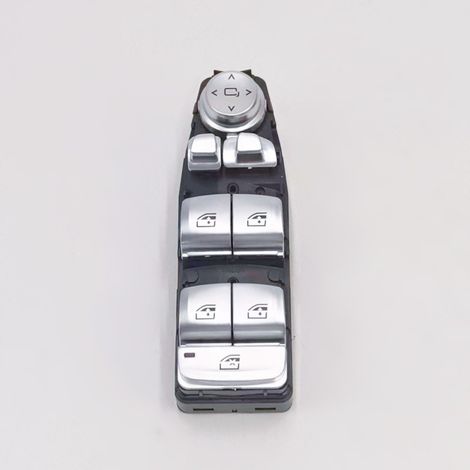 Compatible with the main switch for the electric window regulators of the BMW 5 Series, part number 61317941997 (1/4)