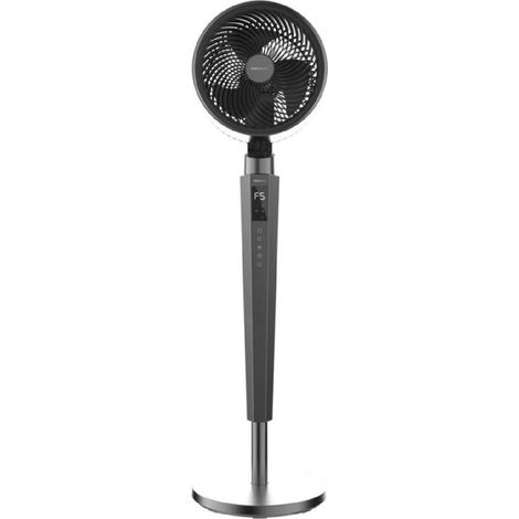 Cecotec Ventilateur Circulateur d'Air sur Pied Energysilence 2400 Cyclone Noir. 40W, Puissante Circulation d'Air, 24 Vitesses