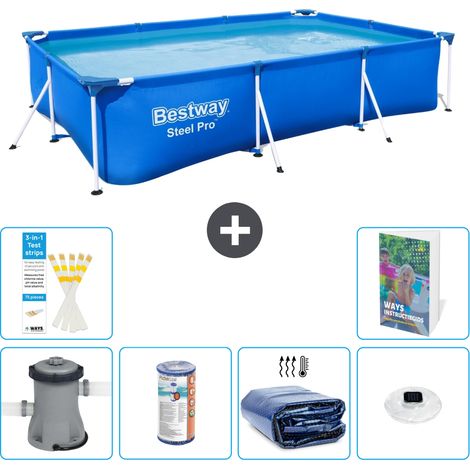 Bestway Bestway Steel Pro Rectangulaire - 300x201x66 cm - 7-pièces  S275 (1/5)