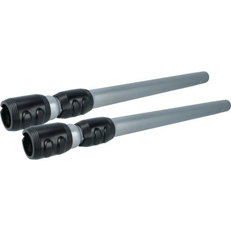 vhbw 2x Staubsaugerohr kompatibel mit Philips PerformerPro FC9195/01, FC9197/91 Staubsauger - 35 mm Anschluss, 56 - 86,5 cm lang Schwarz Silber