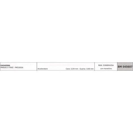 MOWOX Rasenmäher Gaszug PM5160SA Kabel 1134 mm Kabelummantelung 1140 mm