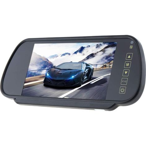 1 Moniteur Vidéo 7 Pouces, Écran Tactile, Entrée Double, Pour Voiture