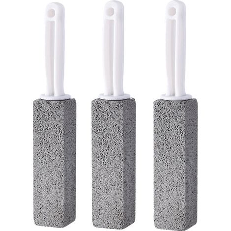Set mit 3 Bimsstein-Toilettenbürsten, Anti-Kalk-Toilettenbürste, Toilettenbürste mit Wasserstands- und Durchflussanzeige. (1/3)
