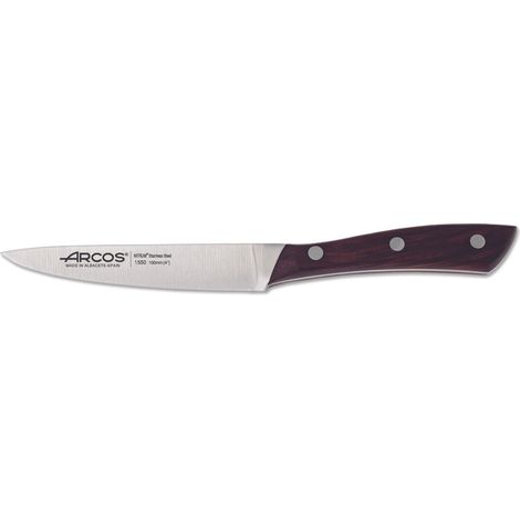 Mondador Messer Arcos Natura 155010 in Nitrum Stahl, Mango in Palisander und 10 cm Klinge im Koffer